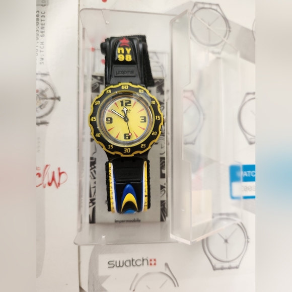 Vintage Swatch Scuba 200 Access Watch "Goodwill Games" SHB101. New Old Stock - Picture 2 of 15